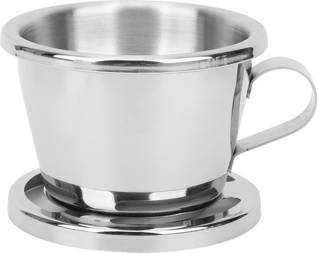 Tragbarer Kaffeetropffilterbecher aus Edelstahl von CosyHome in Weiß - Bild 1