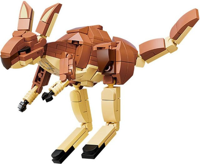 HYMILENARIO Bausteine Kits Tiere Fuchs Känguru Giraffe - Bild 1