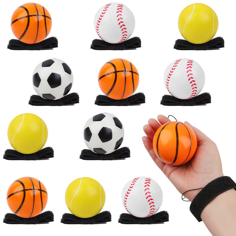 xunyihappy Reaktionstraining-Set, 4-teiliges Set, Hüpfball und Handgelenkschlaufe - Bild 2