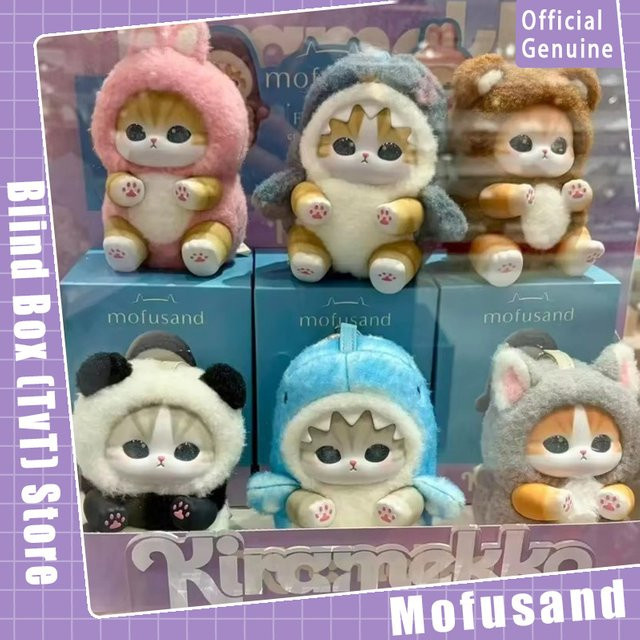 52TOYS Mofusand Vinyl Serie Blind Box, Shark Katze, Spielzeug - Bild 1