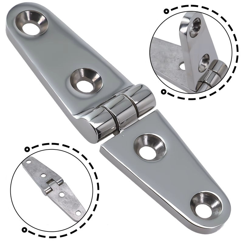 NIGHTKIST Bootsscharnier aus Edelstahl 316 für Schranktüren, Fenster und Marine-Yacht-Hardware - Bild 2