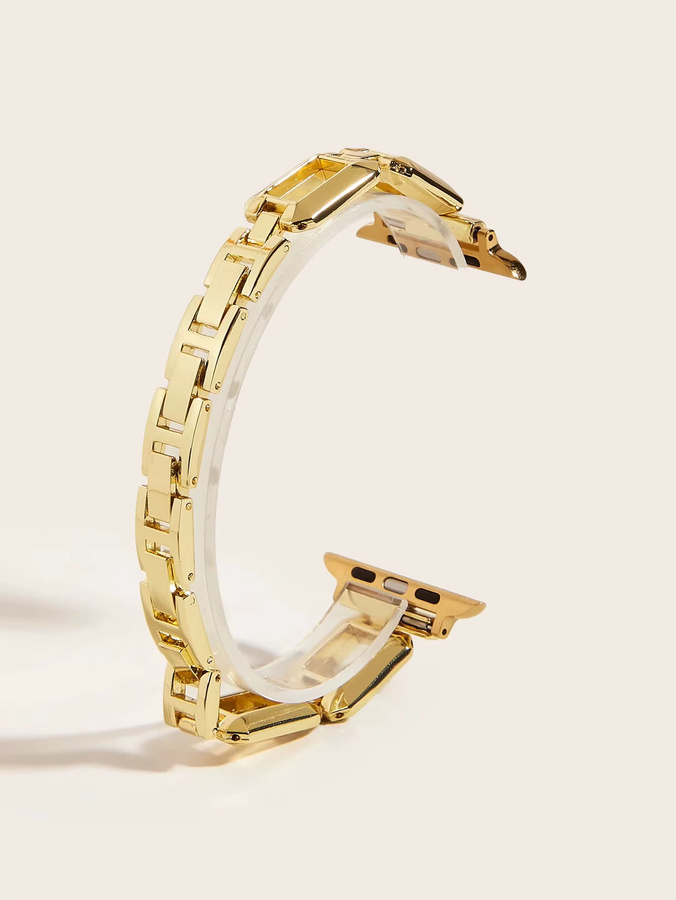 Uhrenarmband Edelstahl, Gold, Damen, kompatibel mit Apple Watch 40 mm, 41 mm - Bild 1