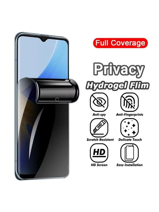 3 Stück Anti-Spy Privacy Hydrogel Displayschutzfolie für Samsung Galaxy A55 M55 A35 M15 M14 F15 in Transparent - Bild 4