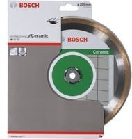Bosch Diamanttrennscheibe Standard für Keramik, Farbe: Silber, Durchmesser: 200 mm, B/T/H: 200 x 25,4 x 1,6 x 7 mm - Bild 2