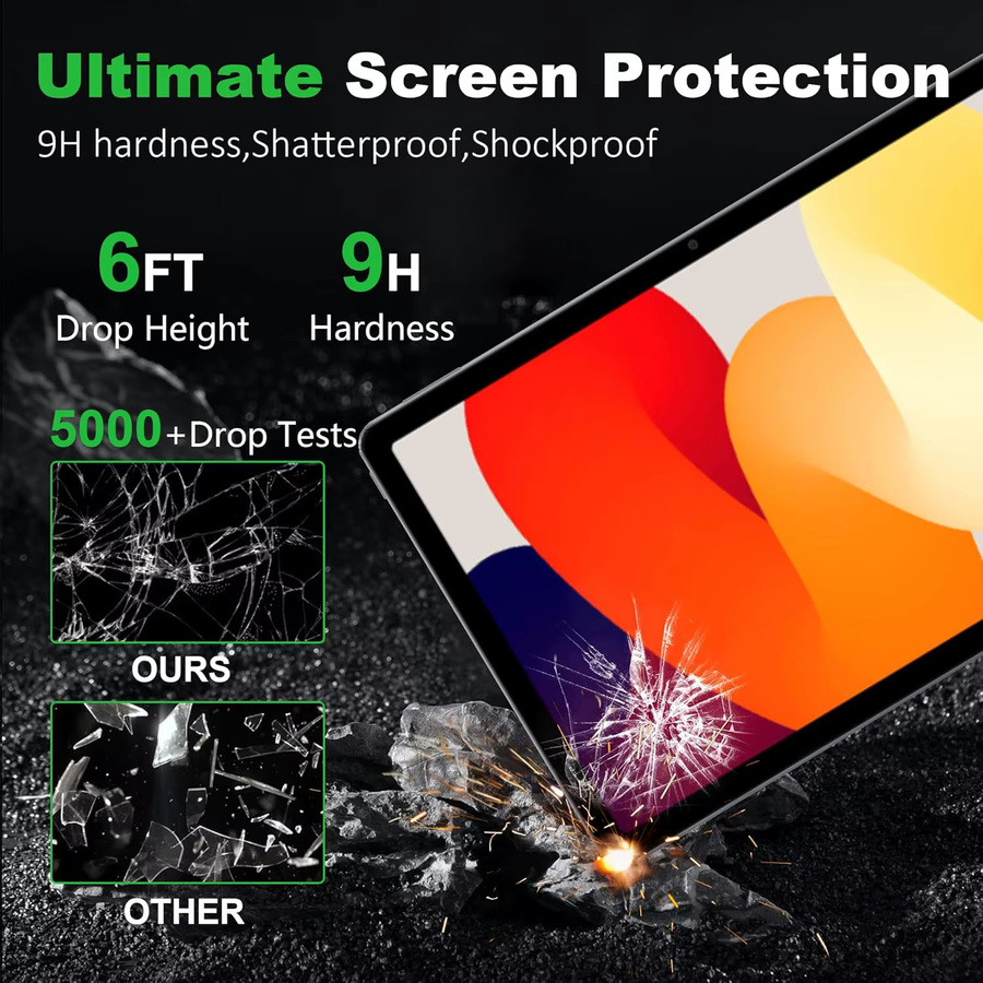 Xiaomi Schutzglas für Redmi Pad SE 11 Zoll (2023) Transparent HD Anti-Fingerabdruck 9H Härtegrad - Bild 4