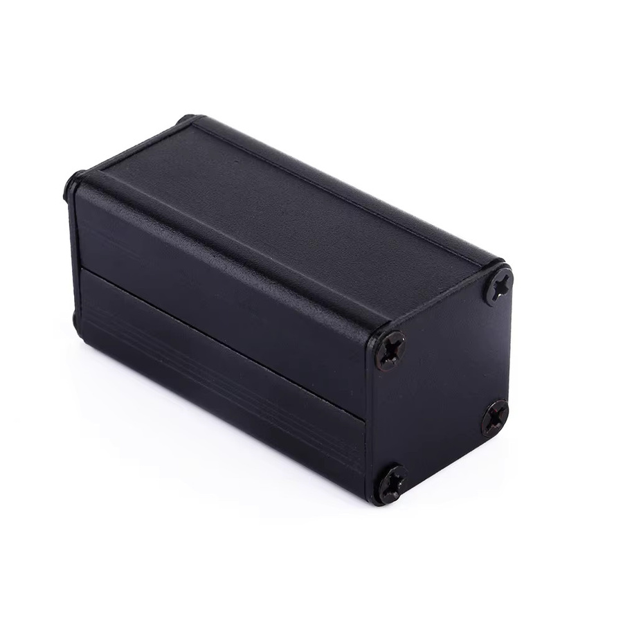 Aramox Aluminium PCB Instrument Gehäuse zur elektronischen Kühlung in Schwarz, B/T/H: 50 x 25 x 25 mm - Bild 1