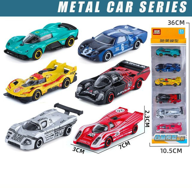 Linyi toy car Mini-Serie, Modellspielzeuge, 1:64, Metall, ab 14 Jahre - Bild 1