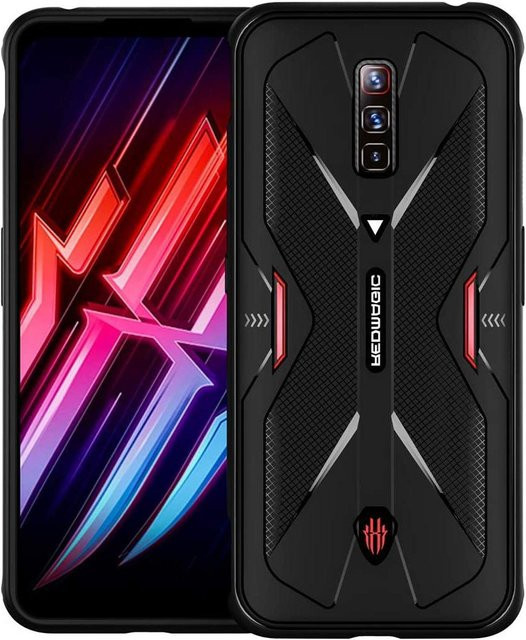 Flexible TPU Schutzhülle für Nubia Red Magic 6, Red Magic 6 Pro und Red Magic 6S Pro in Schwarz, stoßfest und kratzfest - Bild 1