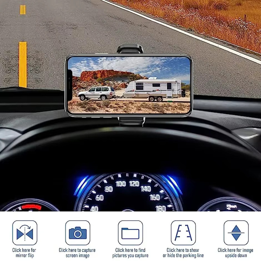QXNY WiFi Wireless Solar Backup Kamera mit magnetischer Base und AI Blind Spot Alarm für iPhone und Android, Schwarz - Bild 4