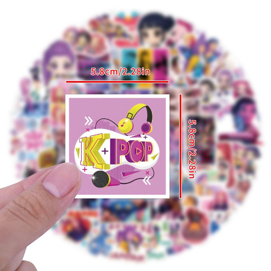 Yiran toy 1 Anime Dämonenjäger Aufkleber Vinyl Bunt 55-110 Stk. - Bild 1