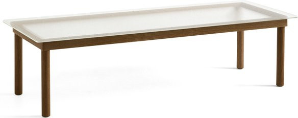 HAY Kofi Beistelltisch Rechteckig aus Glas und Holz in Transparent - Bild 1