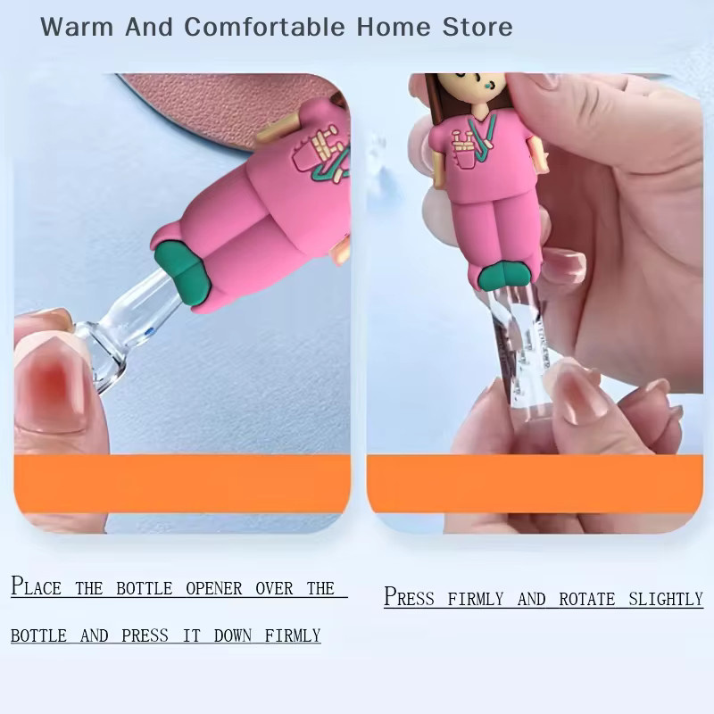 HUXUAN Multifunktionaler Ampullenöffner aus Silikon als Schlüsselanhänger für medizinisches Fachpersonal - Bild 5