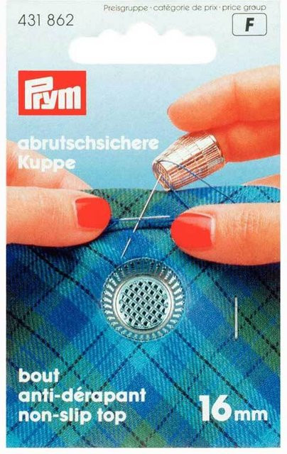 Prym Fingerhut aus Metall in Silber, Durchmesser: 16 mm - Bild 1