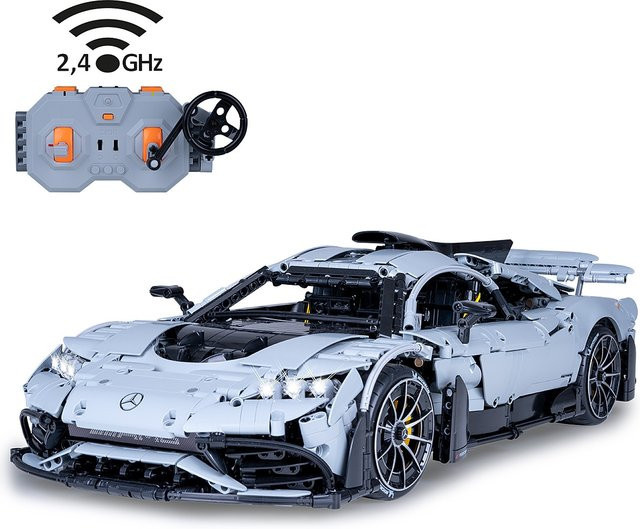 Jamara CaDA Mercedes-AMG ONE Klemmbaustein 1:8 grau mit 2,4GHz Funksteuerung - Bild 2