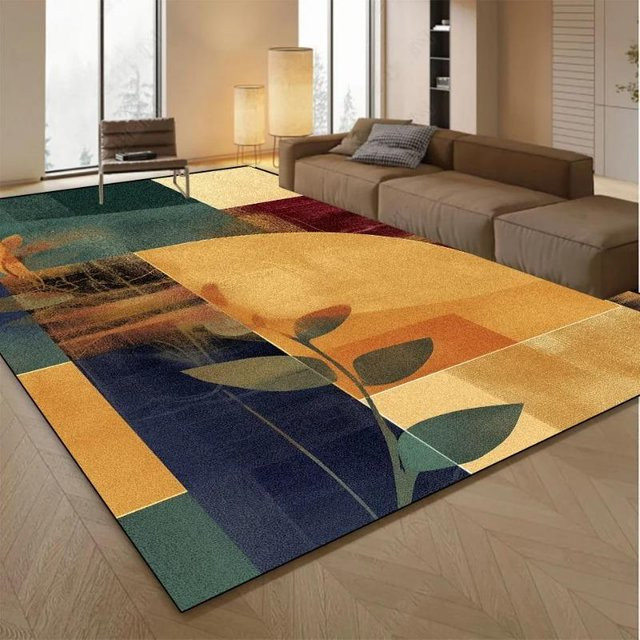 Lodestar Wohnzimmerteppich mit modernem abstraktem geometrischem Design, bunt, rutschfest, B/L: 80 x 120 cm - Bild 1