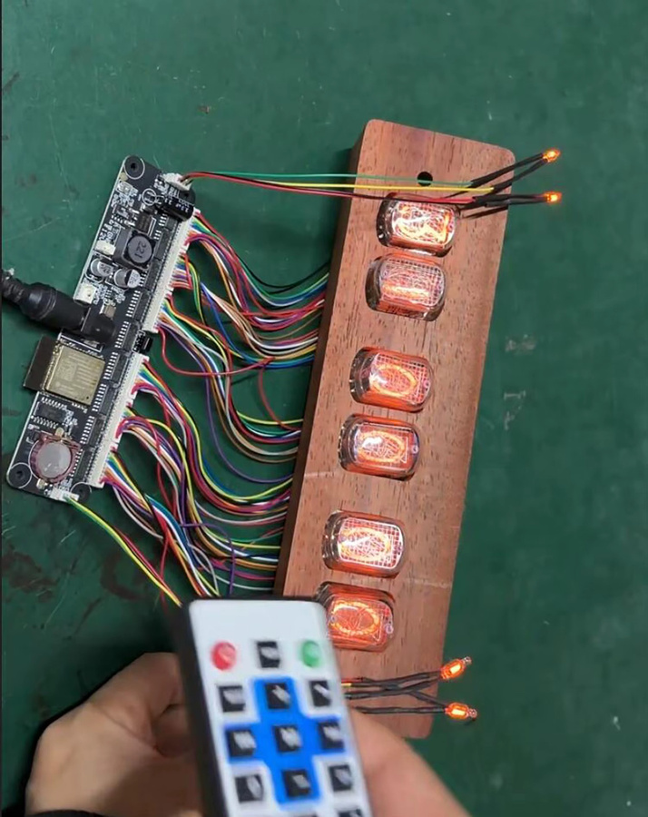 DykbRadio Smarte WLAN-Universal-Nixie-Röhren-Uhr-Motherboard in Schwarz für IN12 IN14 IN18 IN8 QS30 Netzwerkzeit - Bild 5