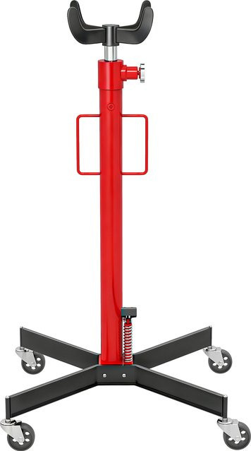 HOMCOM Hydraulischer Getriebewagen aus Stahl in Rot mit 500 kg Tragkraft und höhenverstellbarem Bereich von 110 bis 191,5 cm - Bild 1