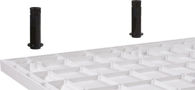 Sanotechnik Duschwannenfüße für Duschwanne SMC in Schwarz, B/T: 60,0 x 60,0 cm - Bild 1
