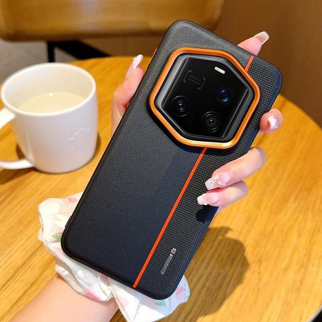 Bunte Kunstleder-Schutzhülle mit Rotlinsenring für Honor Magic7 RSR Porsche Design, Magic 7 Pro, 6 Power und Honor Magic6 - Bild 1