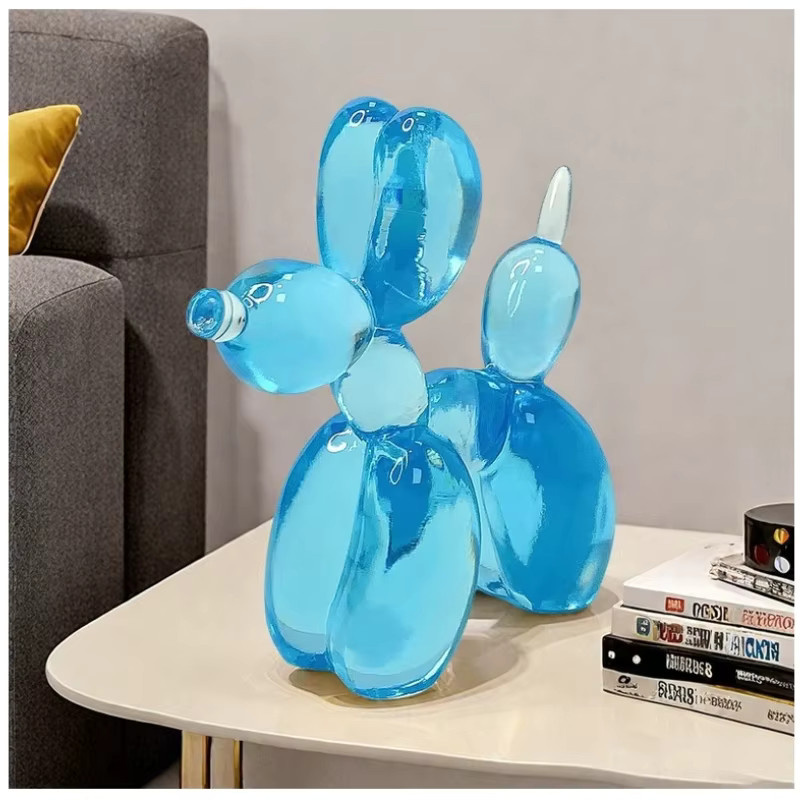 DEANSEN Ballon Hund Statue aus Harz in Multicolor als kreatives Desktop Ornament für dein Wohnzimmer - Bild 2