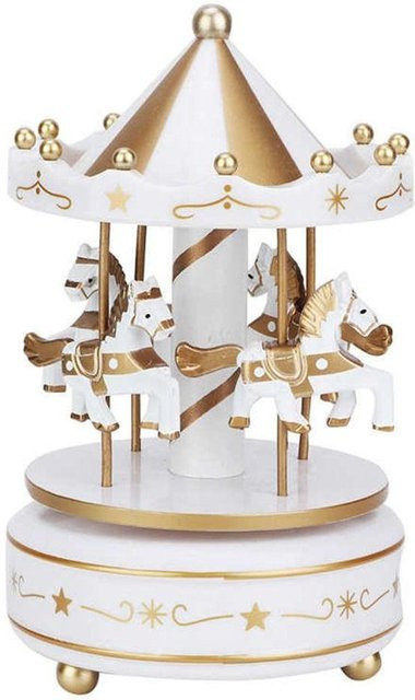 Yiran Furniture Weihnachtsdekoration Karussell Spieluhr Riesenrad Ornamente - Bild 1