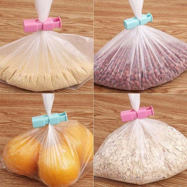 12 Stück Multifunktions-Dichtungsclips aus Kunststoff in Multicolour für Snacks, Brot und Plastiktüten - Bild 1