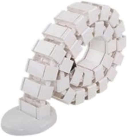 FlexiSpot Schreibtisch Kabelmanagement in Weiß, Breite: 6,6 cm, Länge: 128 cm - Bild 1