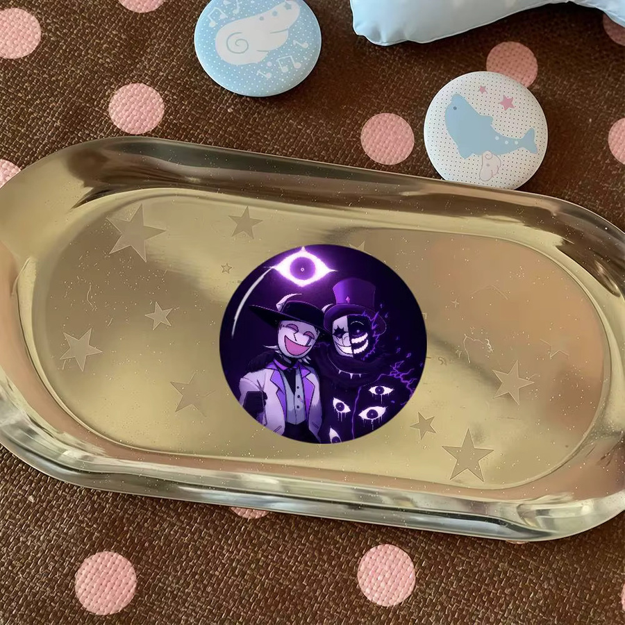 Brosche Noli und 007n7 Fanart Anime, Handgefertigte Button Pin - Bild 3