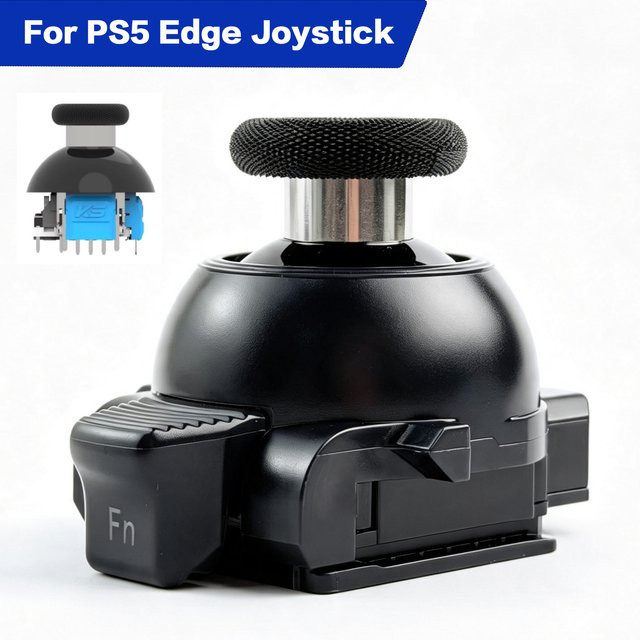 Besavior Einstellbares Dämpfungs-TMR-Joystick-Modul in Schwarz als Plug&Play Ersatz-Daumenstick für den PS5 Edge Controller - Bild 1