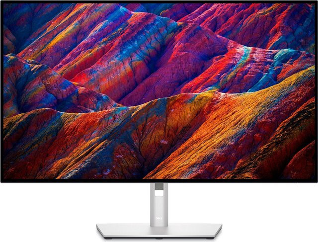 Dell UltraSharp U3223QE 4K Ultra HD Monitor, 31.5 Zoll, IPS-Panel, Silber - Bild 1