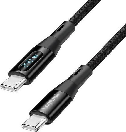 LogiLink USB-C Kabel USB 2.0 Schwarz 1m CU0446