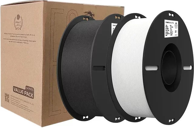 Creality Ender-PLA Value Pack 3D-Drucker-Filament 1,75 mm, 2 kg (Weiß und Schwarz) - Bild 1