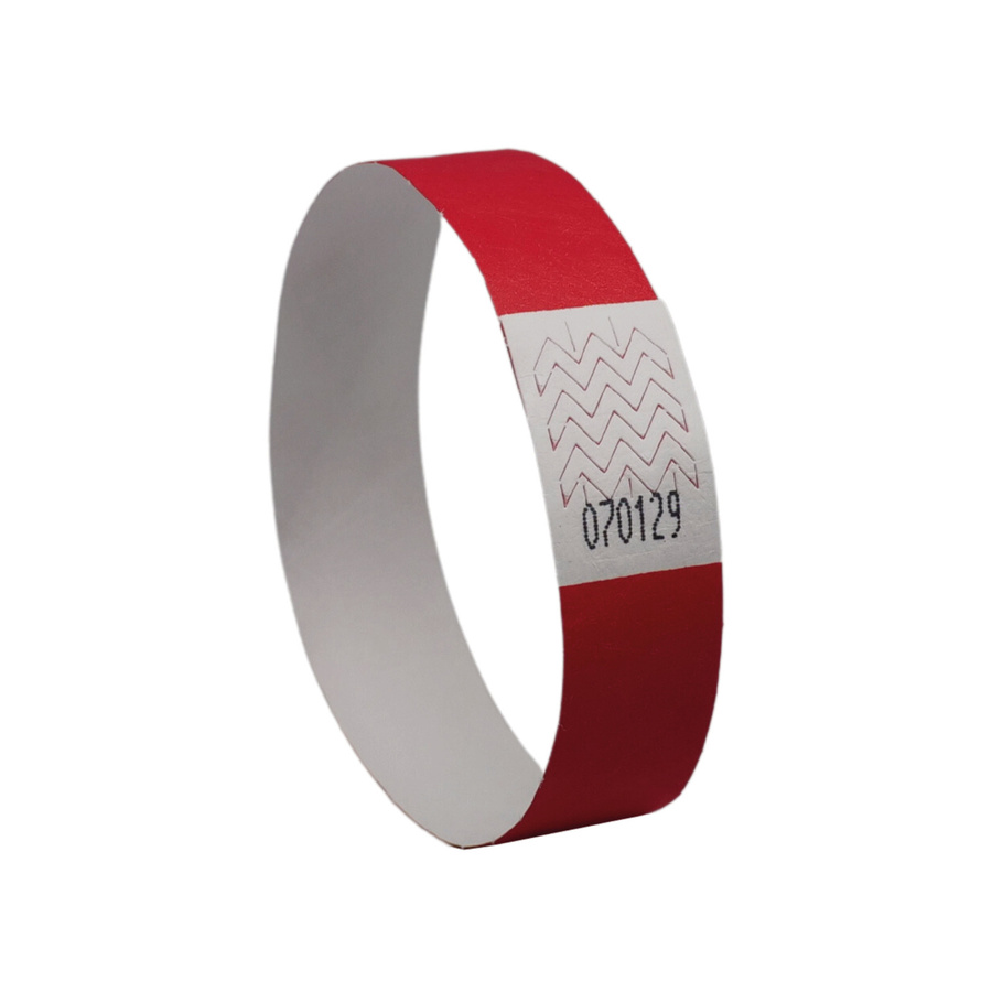 Avery Zweckform Eventband TYVRD-50 Einlassbänder aus Tyvek, rot, nummeriert, 500 Stück, B: 1,9 cm, L: 25,6 cm - Bild 2
