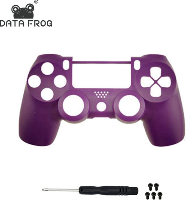 DATA FROG Ersatzfrontschale für PS4 Slim und PS4 Pro Controller in Lila als DIY Reparatursatz - Bild 1