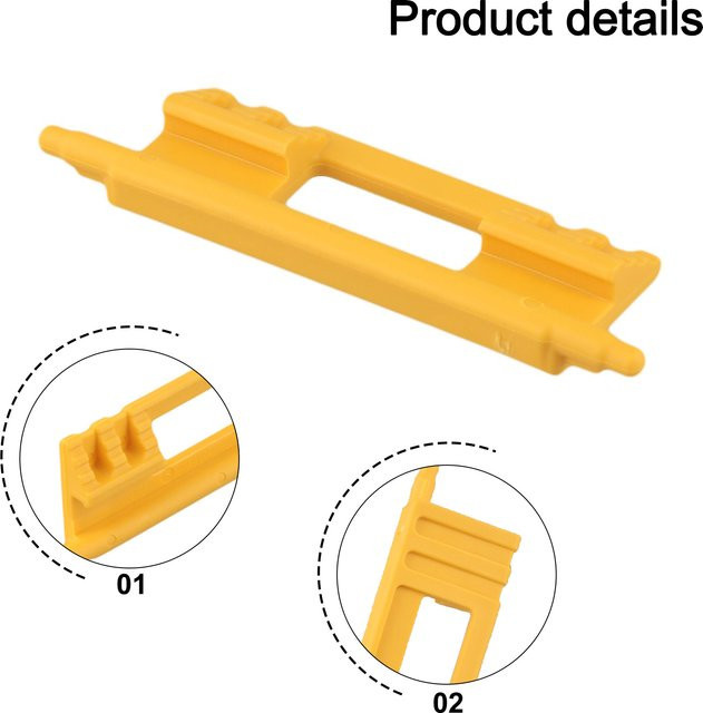 DeWalt Ersatz-Verriegelungsclips für TSTAK und TOUGH Systeme, Farbe: Gelb, kompatibel mit DWST 170703 und DT7071 - Bild 1