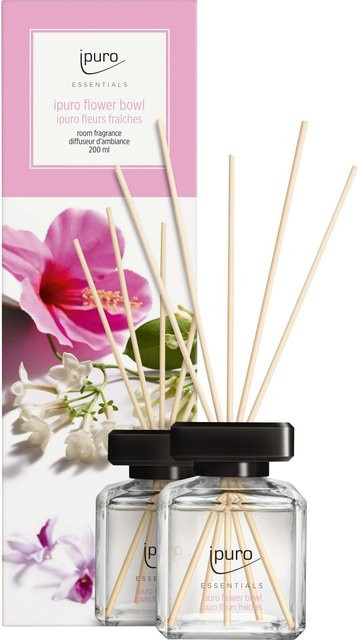 ipuro Raumduft Essentials Flower Bowl Reed Diffuser Blumig Rosa 200 ml - Bild 1