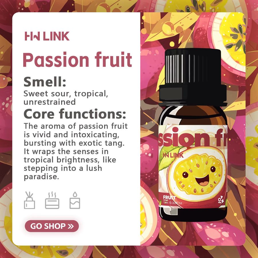 HWLINK Ätherisches Leidenschaftsfruchtöl für Damen, 10 ml, Amber Glas - Bild 3