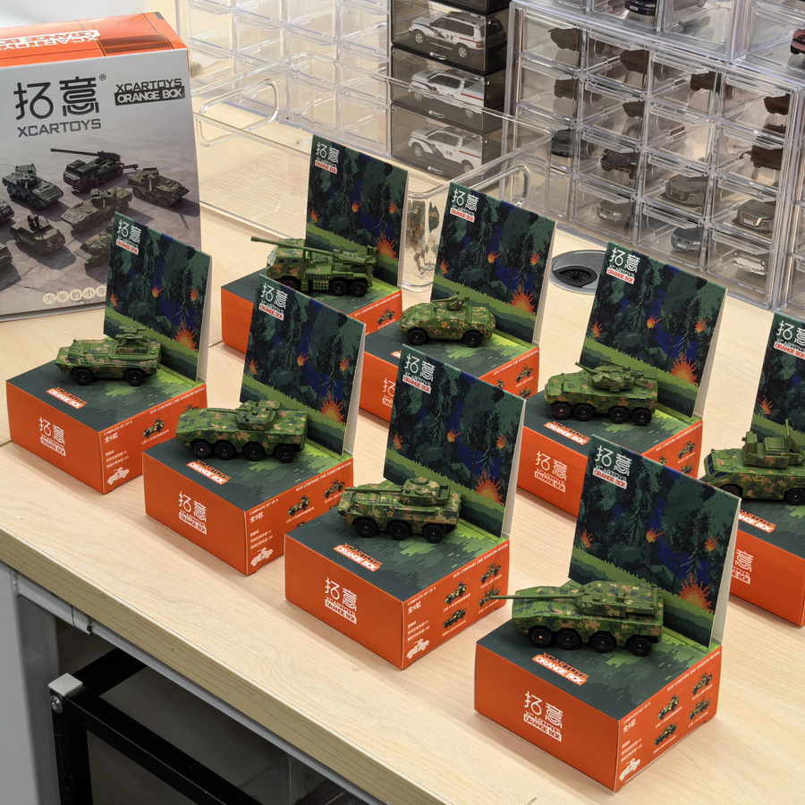 XCARTOYS Armee-Fahrzeuge, 1:64, Militärisches Legierungs-Fahrzeugmodell, Metall, Grün - Bild 4