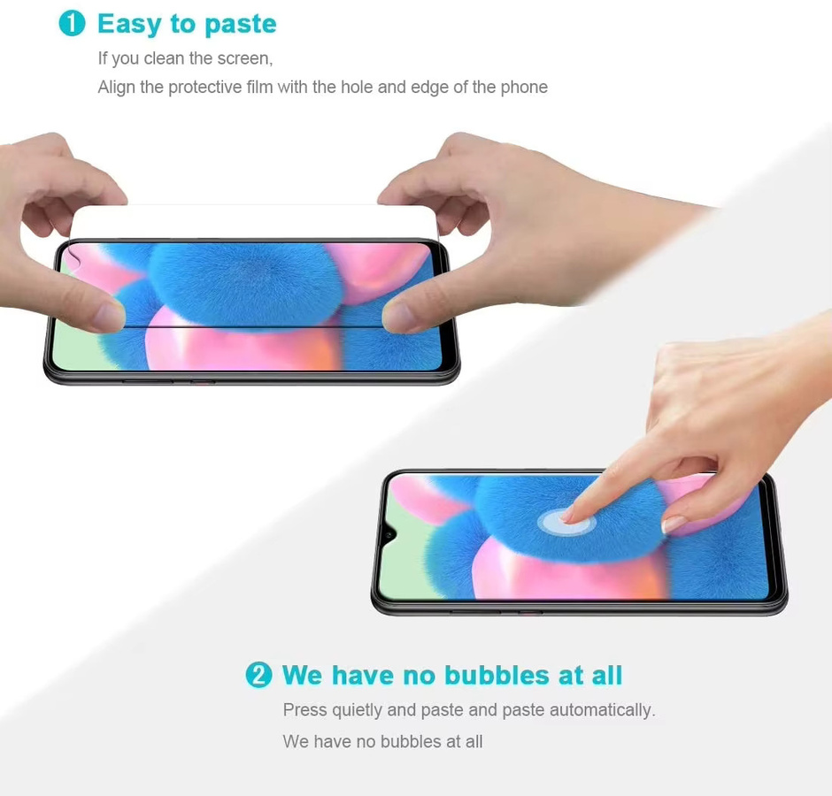 Panzerglas Displayschutzfolie für Samsung Galaxy S26 Ultra S25 FE S24 A57 A37 A56 A36 A26 A16 A07 A06 A22 A32 A13 A33 in Transparent - Bild 4