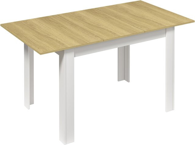 VCM Esstisch Pesoli aus Holz ausziehbar B/T/H: 120 x 80 x 75 cm bis 160 x 80 x 75 cm - Bild 1