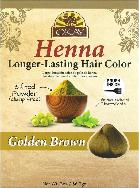 Okay Pure Naturals Henna Haarfarbe Goldbraun, 56,7 g - Bild 1