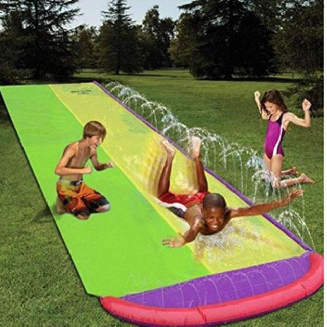 Binchi Outdoor Product Aufblasbare Rasen-Wasserrutsche, Wasserspielzeug, ab 0 Jahren - Bild 1