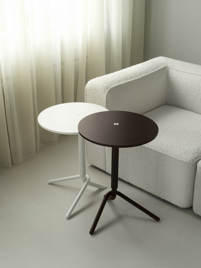 Normann Copenhagen Lift Beistelltisch in Braun mit höhenverstellbarem Mechanismus und skandinavischem Design - Bild 2