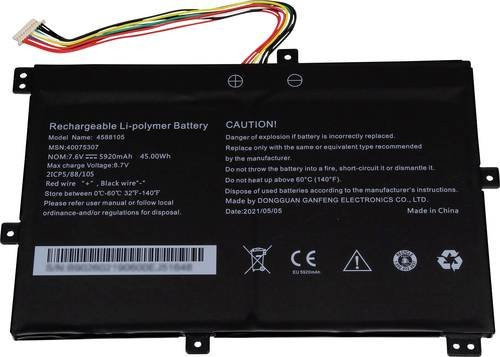 Medion Notebook-Akku 40069191 in Schwarz mit 7.6V und 5920 mAh - Bild 1