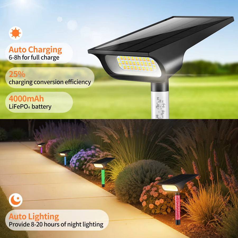 intelamp 2er-Pack Solar Halloween LED Gartenleuchten wasserdichte Außenbeleuchtung für Garten und Gehweg - Bild 5