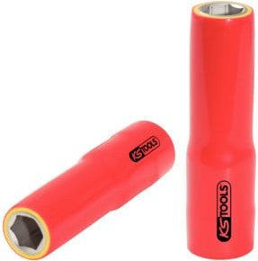 KS Tools Isolierte Stecknuss lang 1/2 Zoll 27mm rot - Bild 1