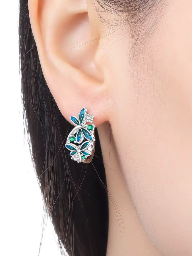 Orstarry Tropfenohrringe, 925 Silber, Zirkonia, Damen - Bild 2