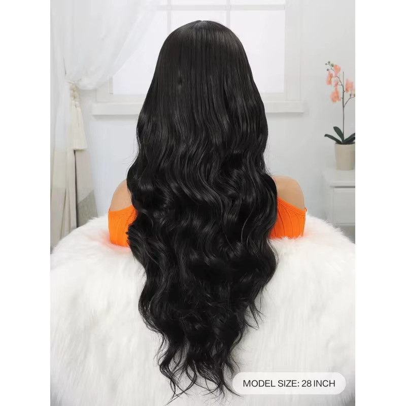 Suri Hair Lace Front Perücke, Synthetisch, Körperwelle, Schwarz - Bild 2