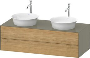 Duravit Waschtischunterschrank White Tulip in White, Breite: 130 cm, Tiefe: 55 cm, Höhe: 40,8 cm - Bild 1