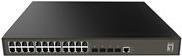 LevelOne GEL-2871 Managed Switch Schwarz mit 24 x 10/100/1000 Ports und 4 x Kombi-Gigabit-SFP für Desktop oder Rack-Montage - Bild 1